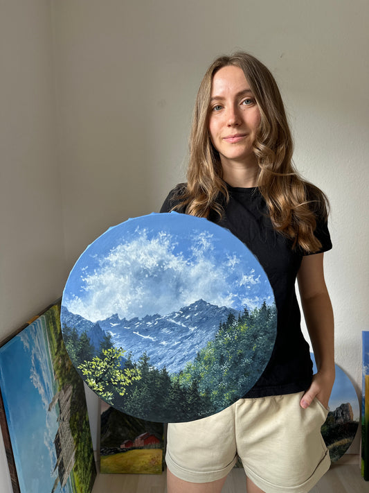 „Höllental“ oil painting