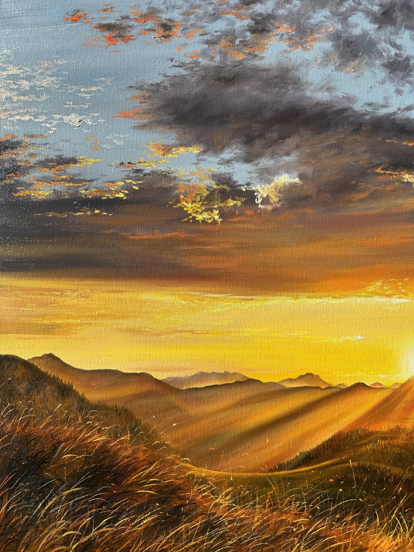 "Swiss Alps at sunset"