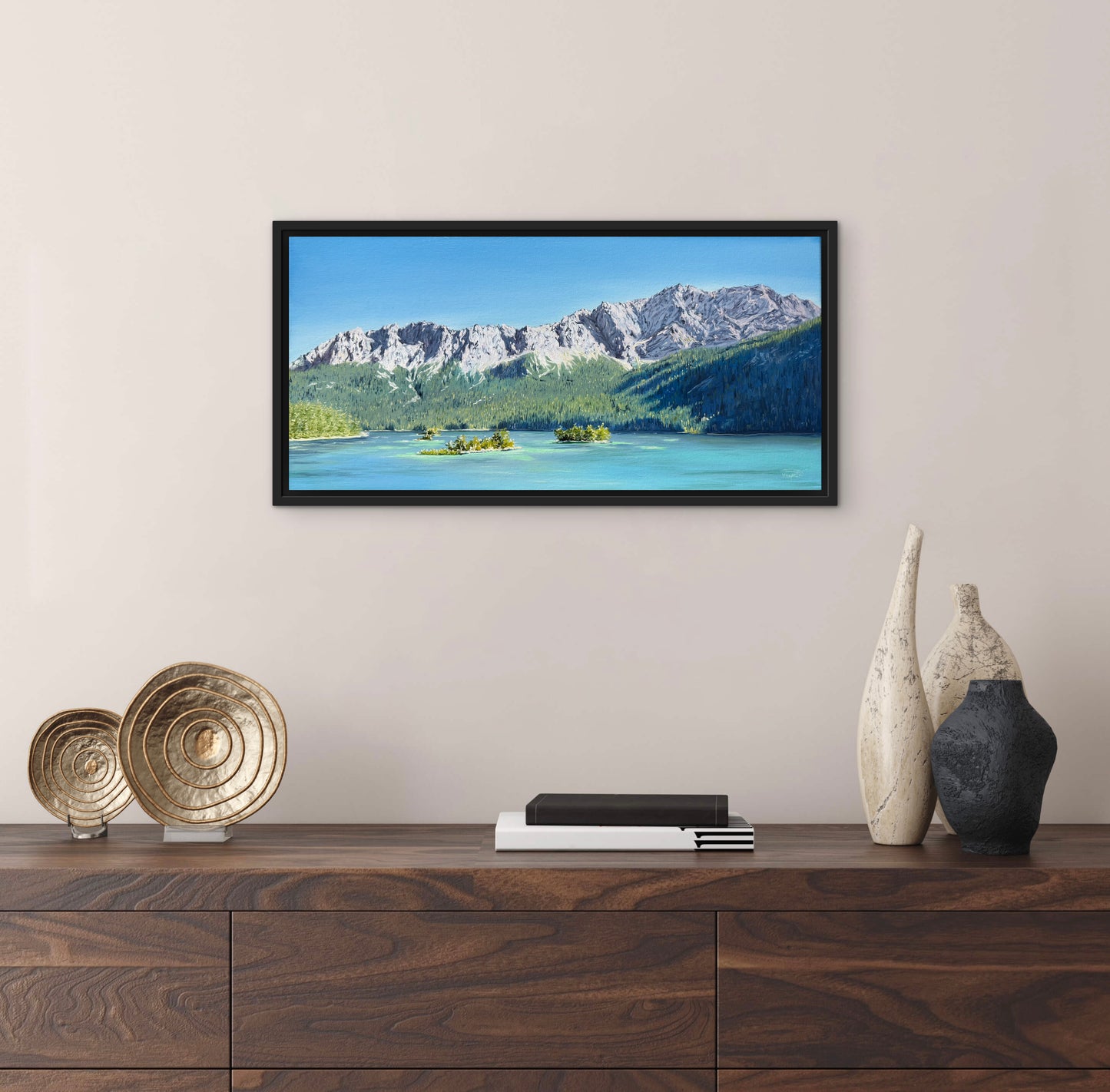 „Eibsee“ oil painting