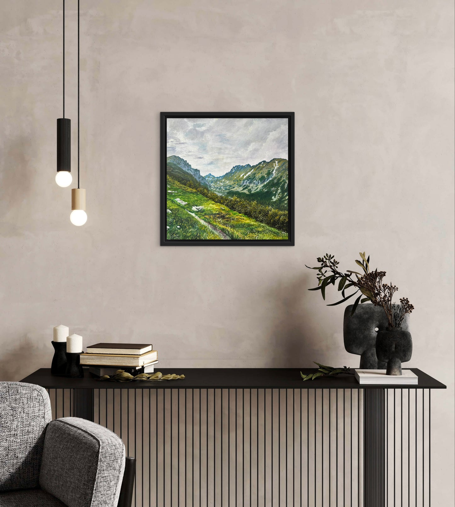 "Strbske Pleso" oil painting