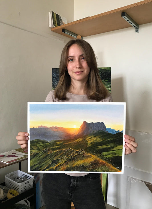 "Dolomites" oil painting