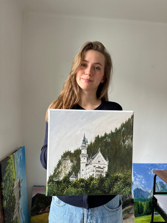 „Königsschloss“ acrylic painting