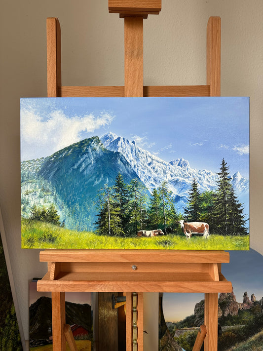 „Alpspitze“ oil painting