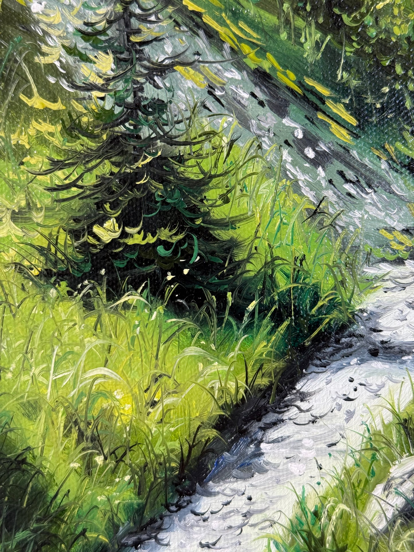 „Höllentalblick“ oil painting