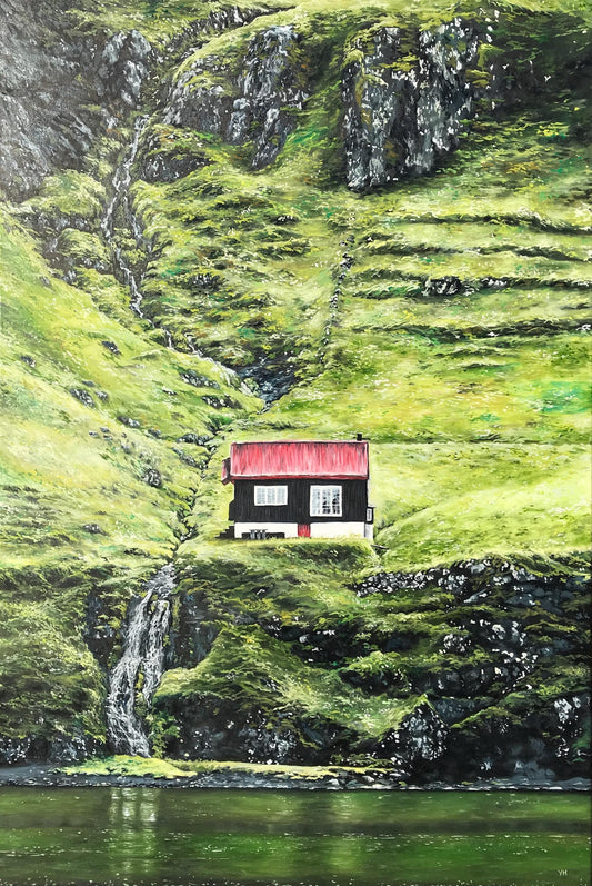 "The Faroes" oil painting