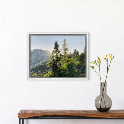 "First Light Above the Berchtesgaden Alps" oil painting