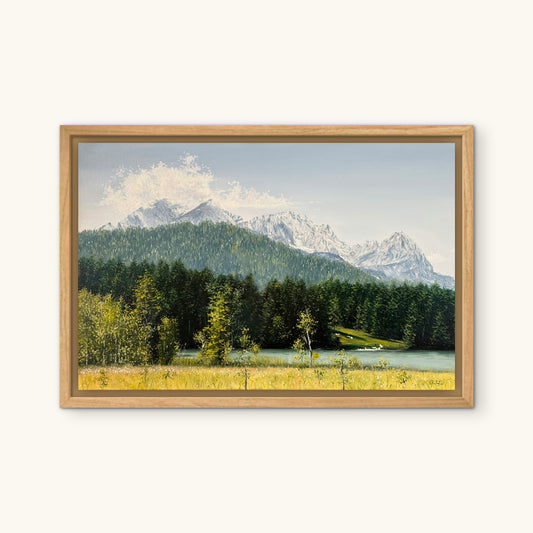“Wagenbrüchsee” oil painting