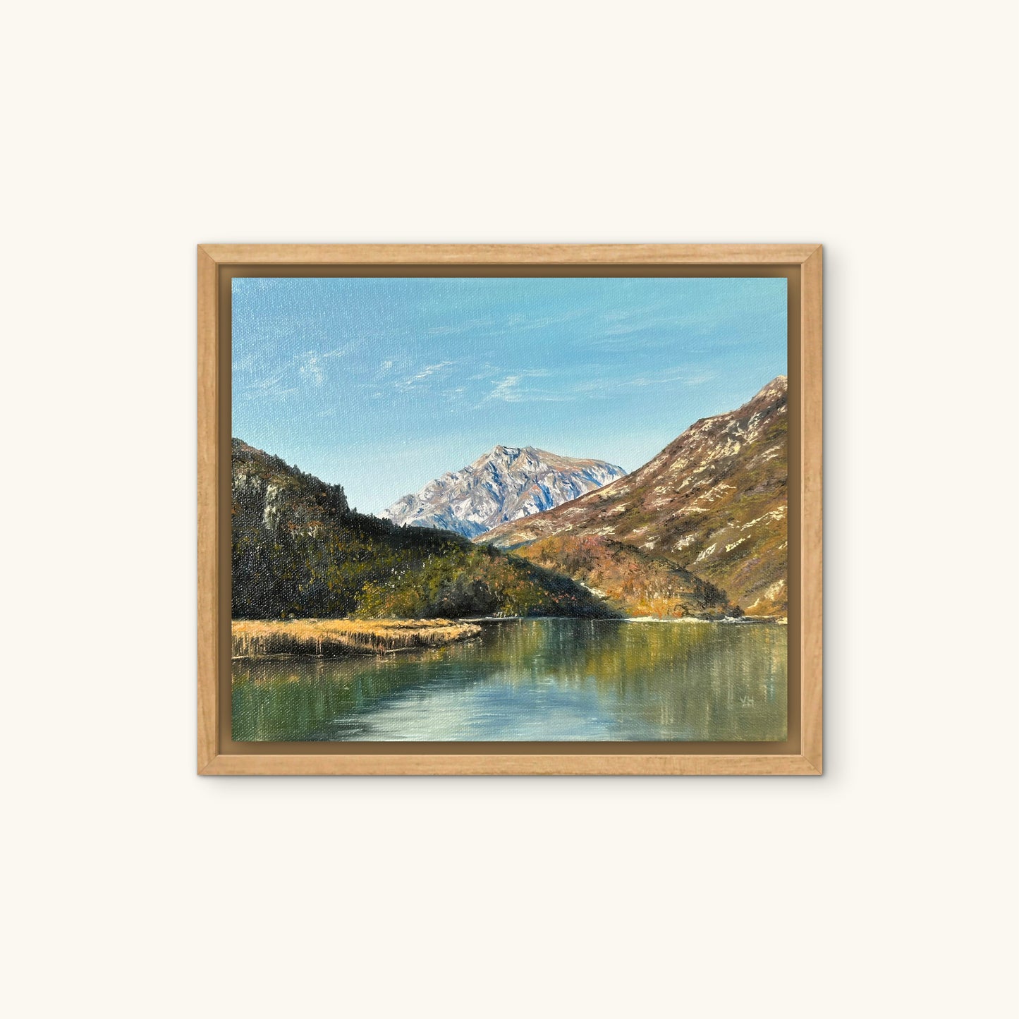 "Lago di Cavazzo" oil painting