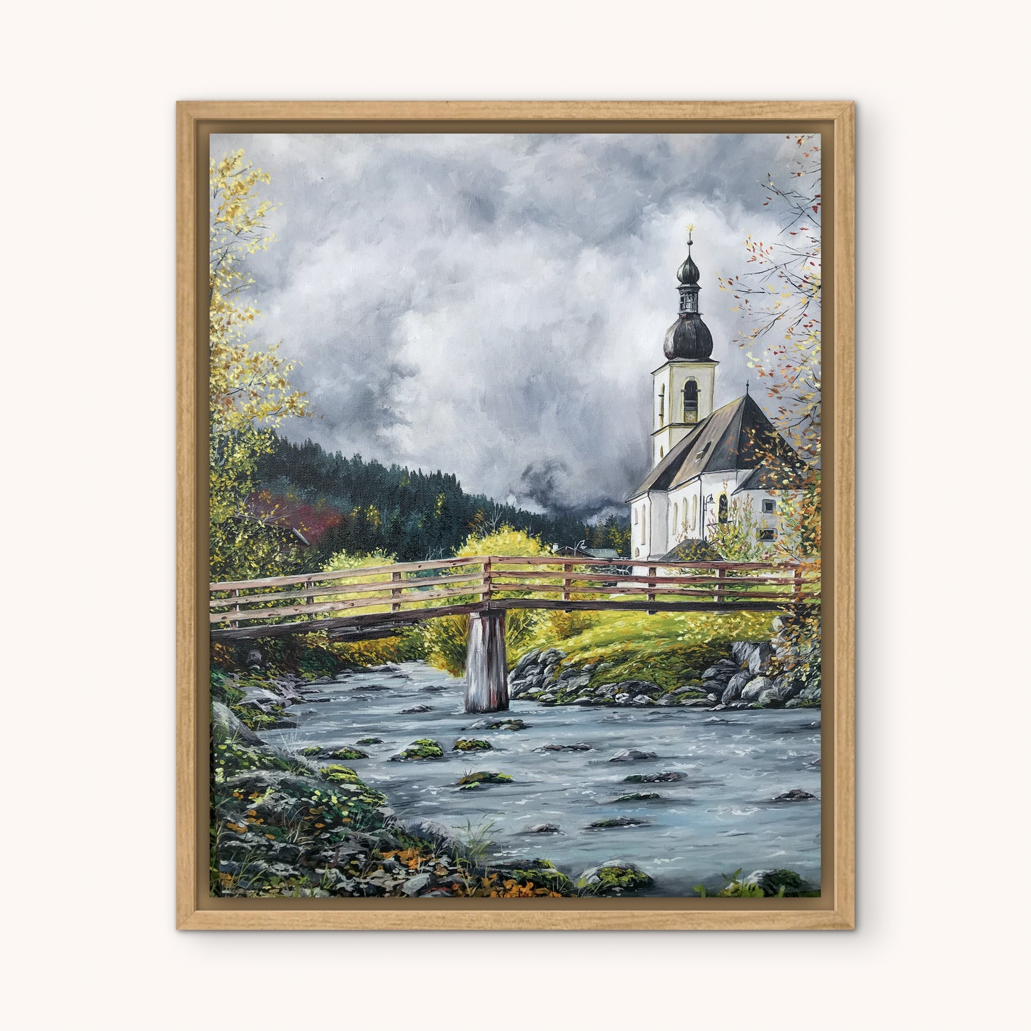 "St. Sebastian in Berchtesgaden" oil painting