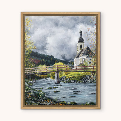 "St. Sebastian in Berchtesgaden" oil painting