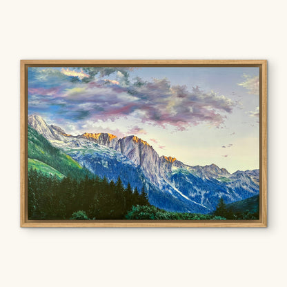 "Albanian Mountains" oil painting