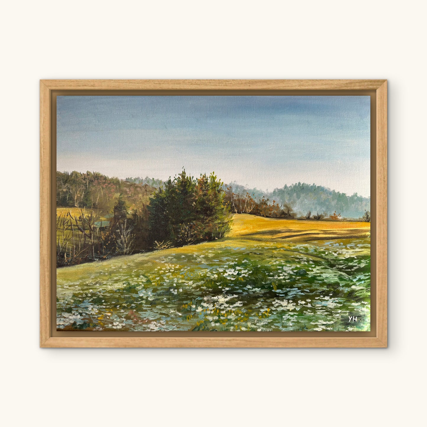 "Lautertal Hills" oil painting