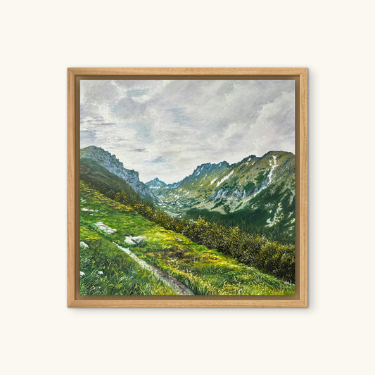 "Strbske Pleso" oil painting