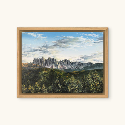 "Dolomites in Italy" oil painting