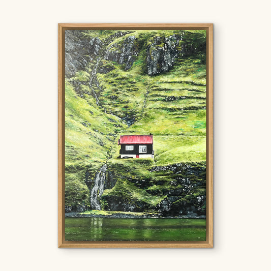 "The Faroes" oil painting
