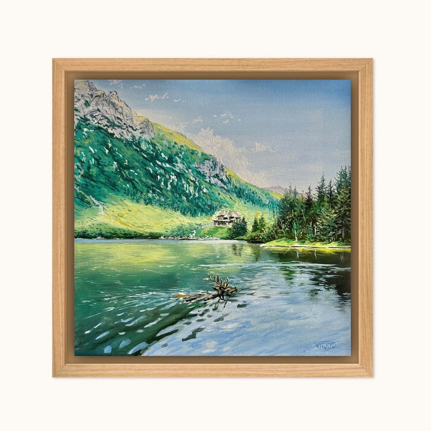 “Morskie Oko in the Tatra Mountains” oil painting