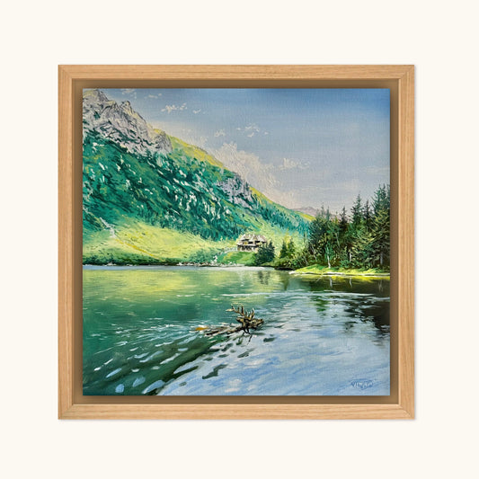 “Morskie Oko in the Tatra Mountains” oil painting