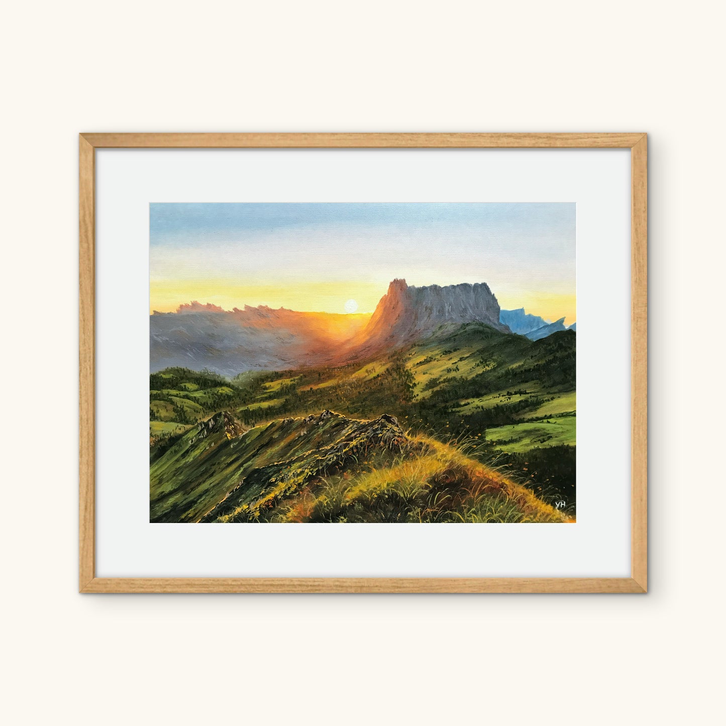 "Dolomites" oil painting