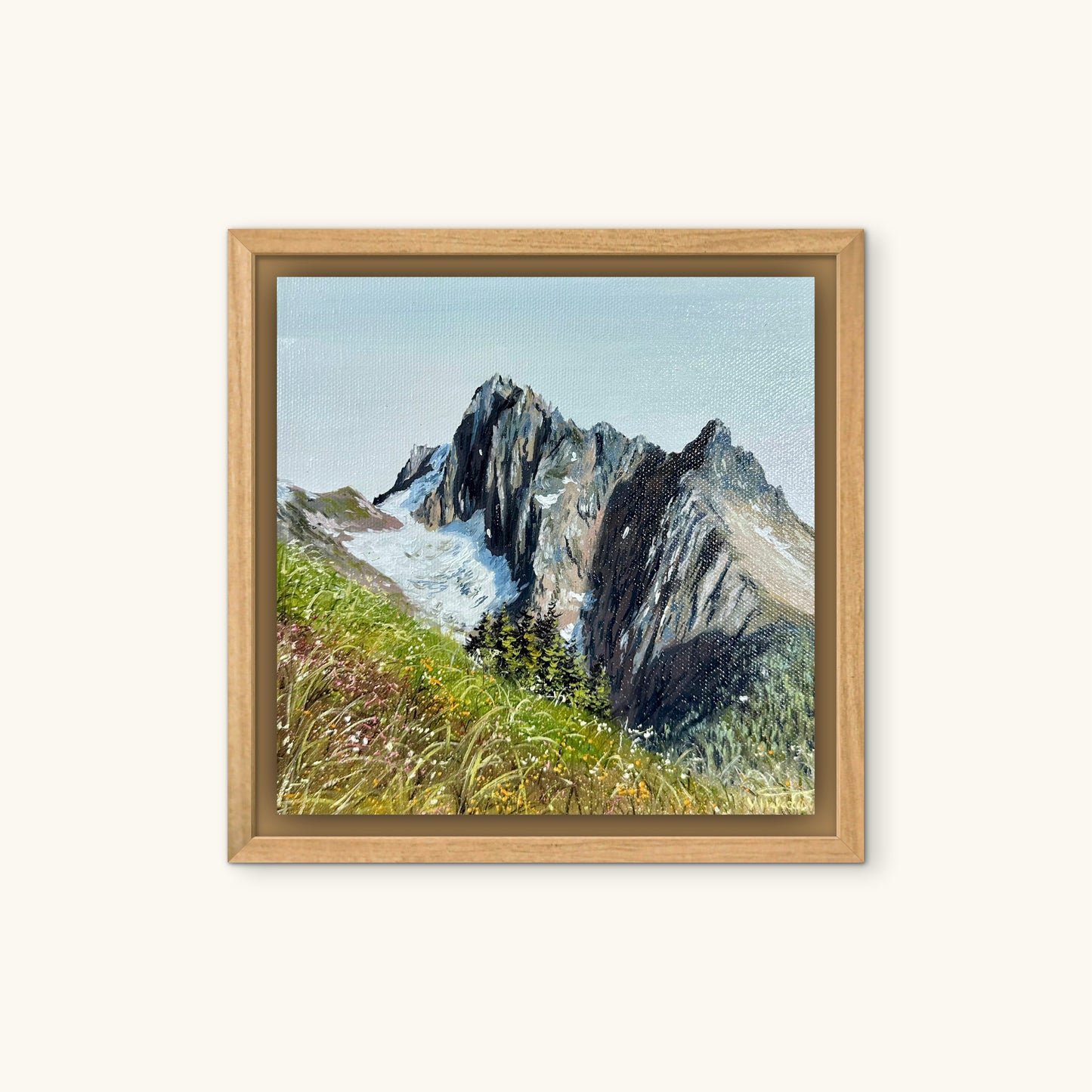 "Mount Sefrit" oil painting