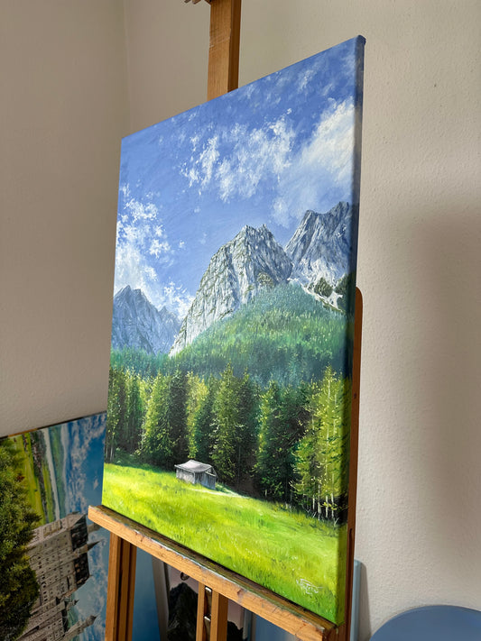 “Waxenstein” oil painting