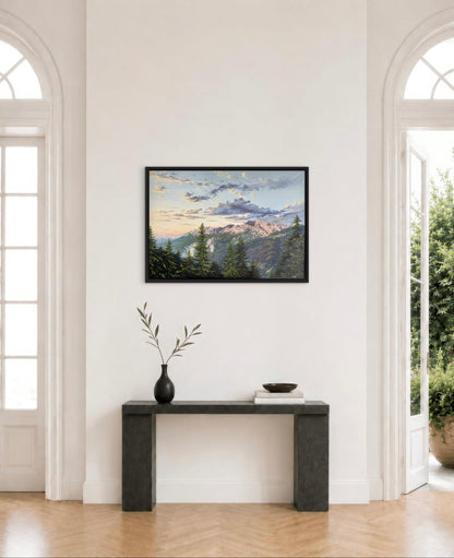 “First Light over the German Alps”oil painting