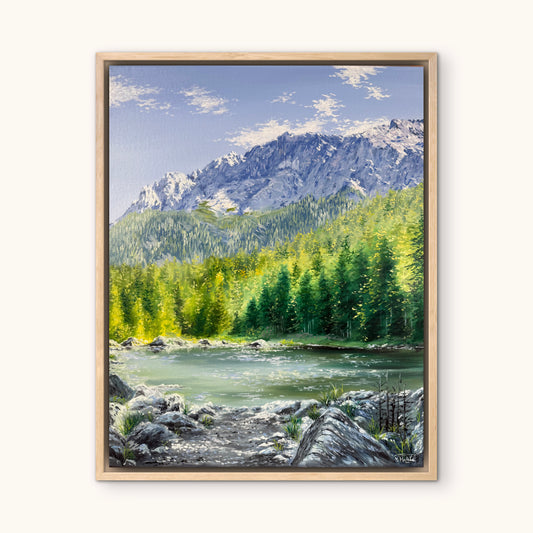 “Eibsee with Alps”