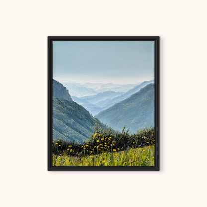 “Austrian mountains” oil painting