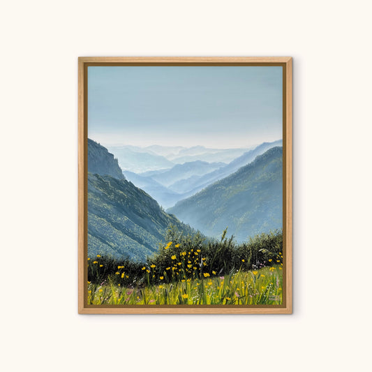 “Austrian mountains” oil painting