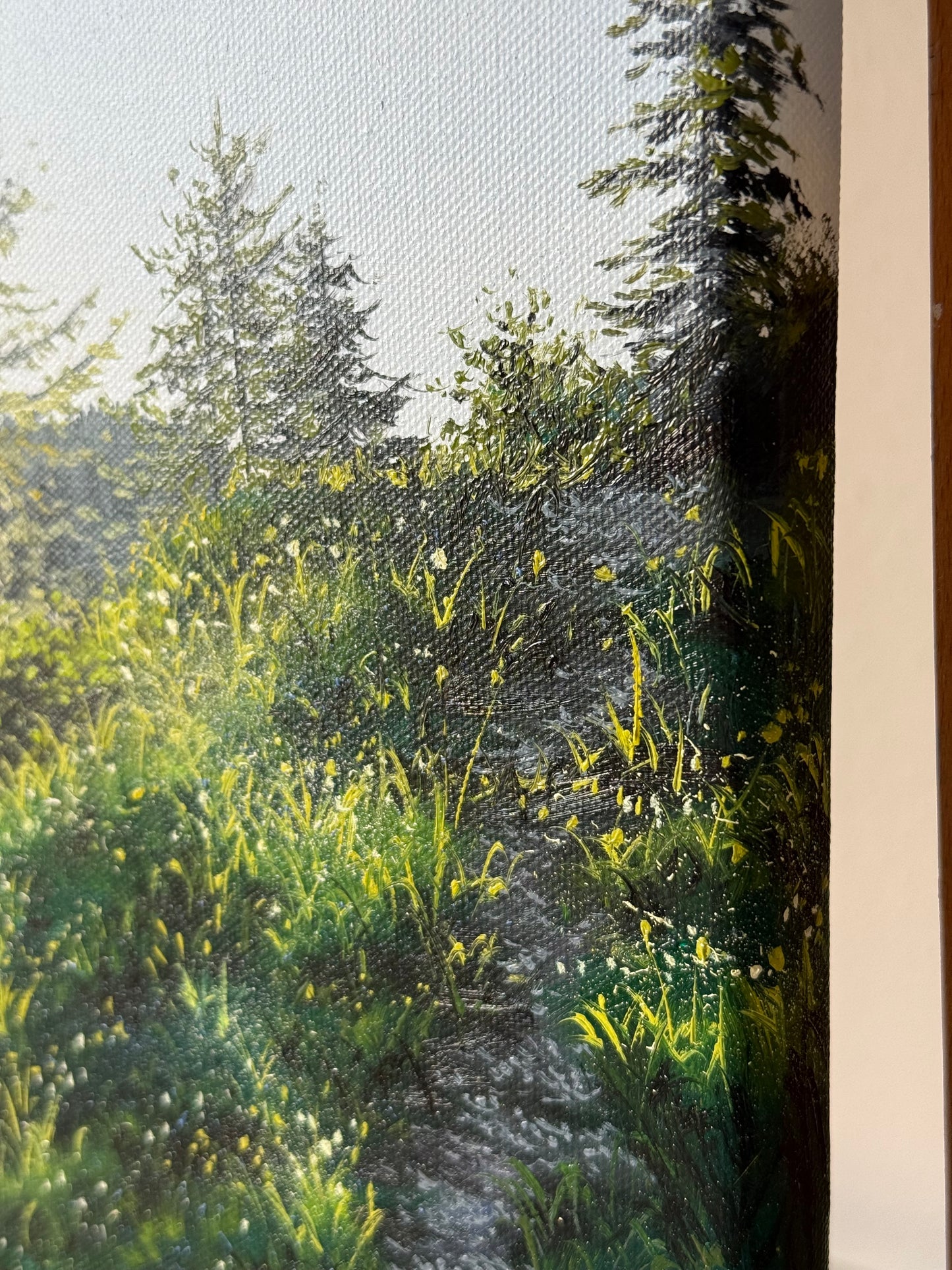 "First Light Above the Berchtesgaden Alps" oil painting