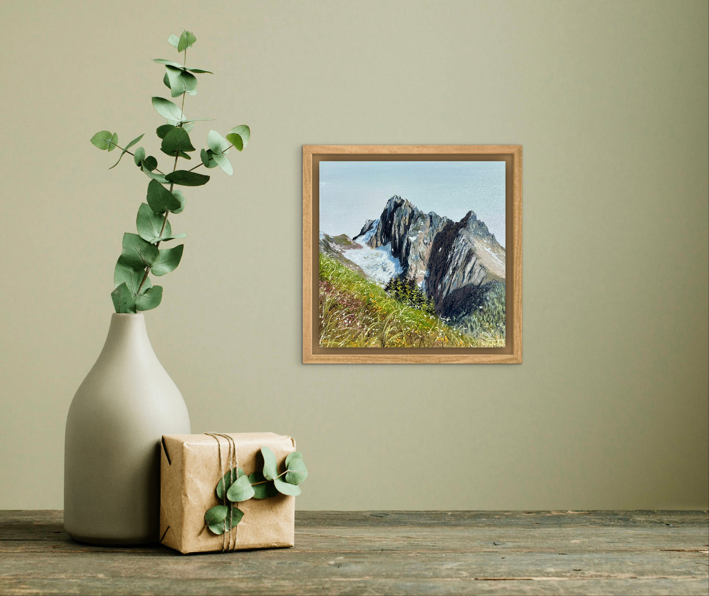 "Mount Sefrit" oil painting