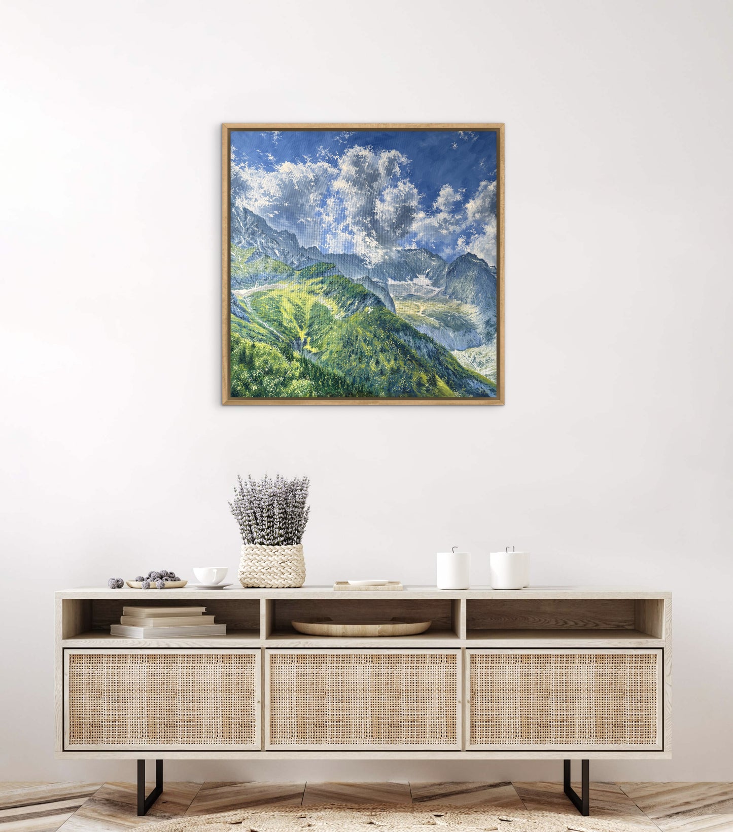 “Höllental, Alpen“ oil painting