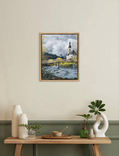 "St. Sebastian in Berchtesgaden" oil painting