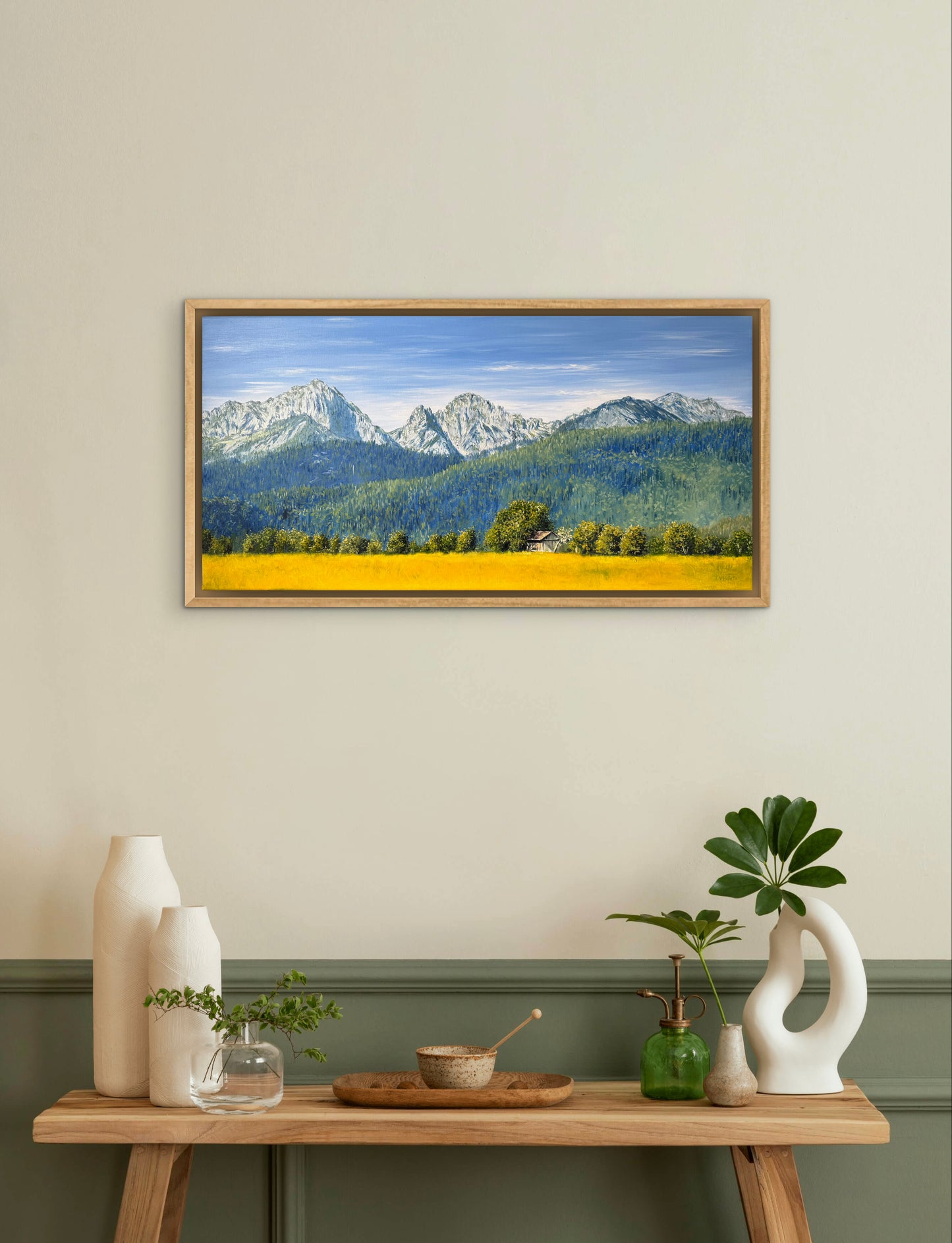 „Säuling und Tagelberg“ oil painting