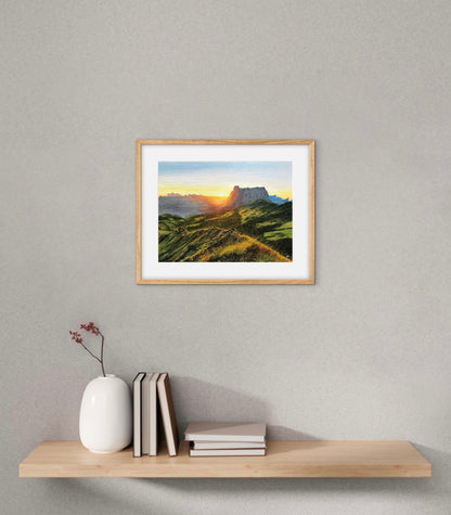 "Dolomites" oil painting