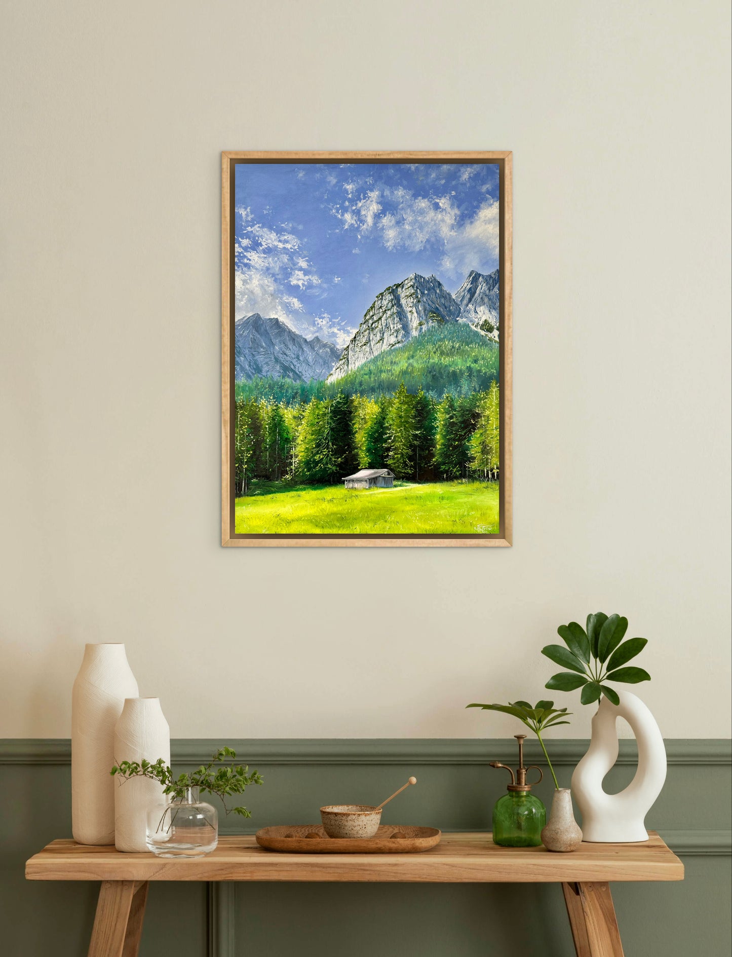 “Waxenstein” oil painting