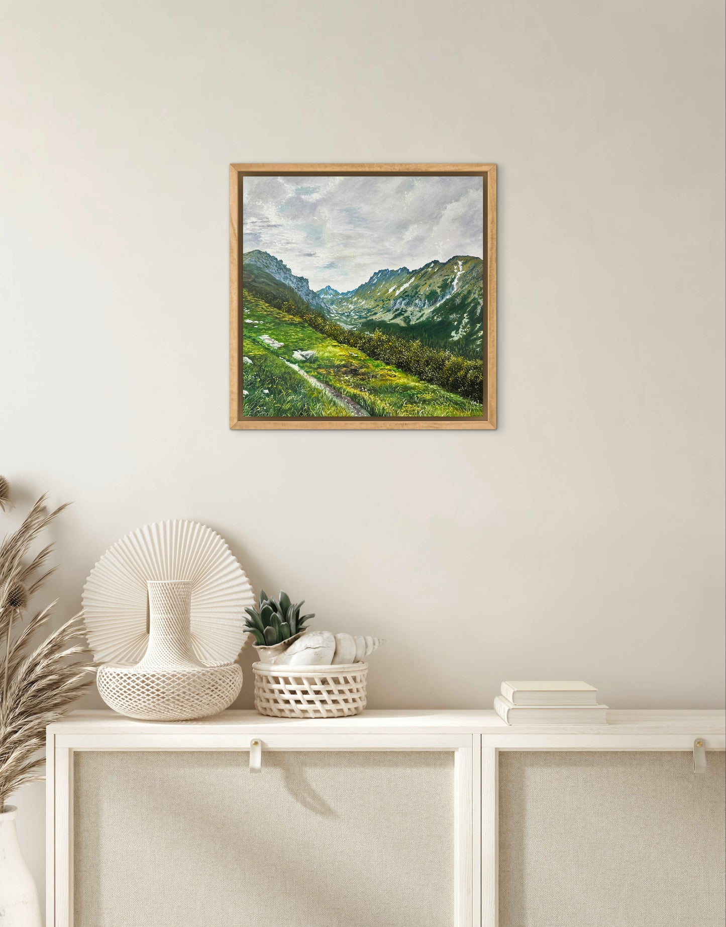"Strbske Pleso" oil painting