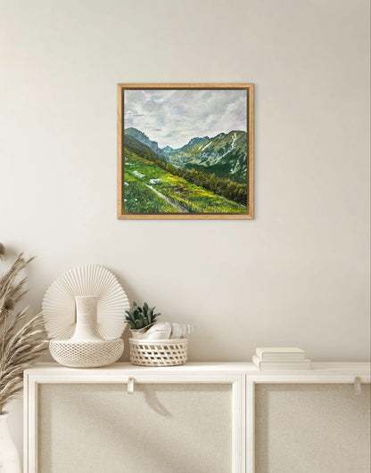 "Strbske Pleso" oil painting