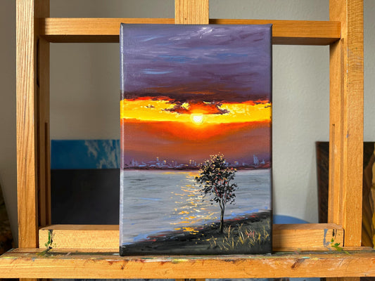 "Kazanli beach" oil painting