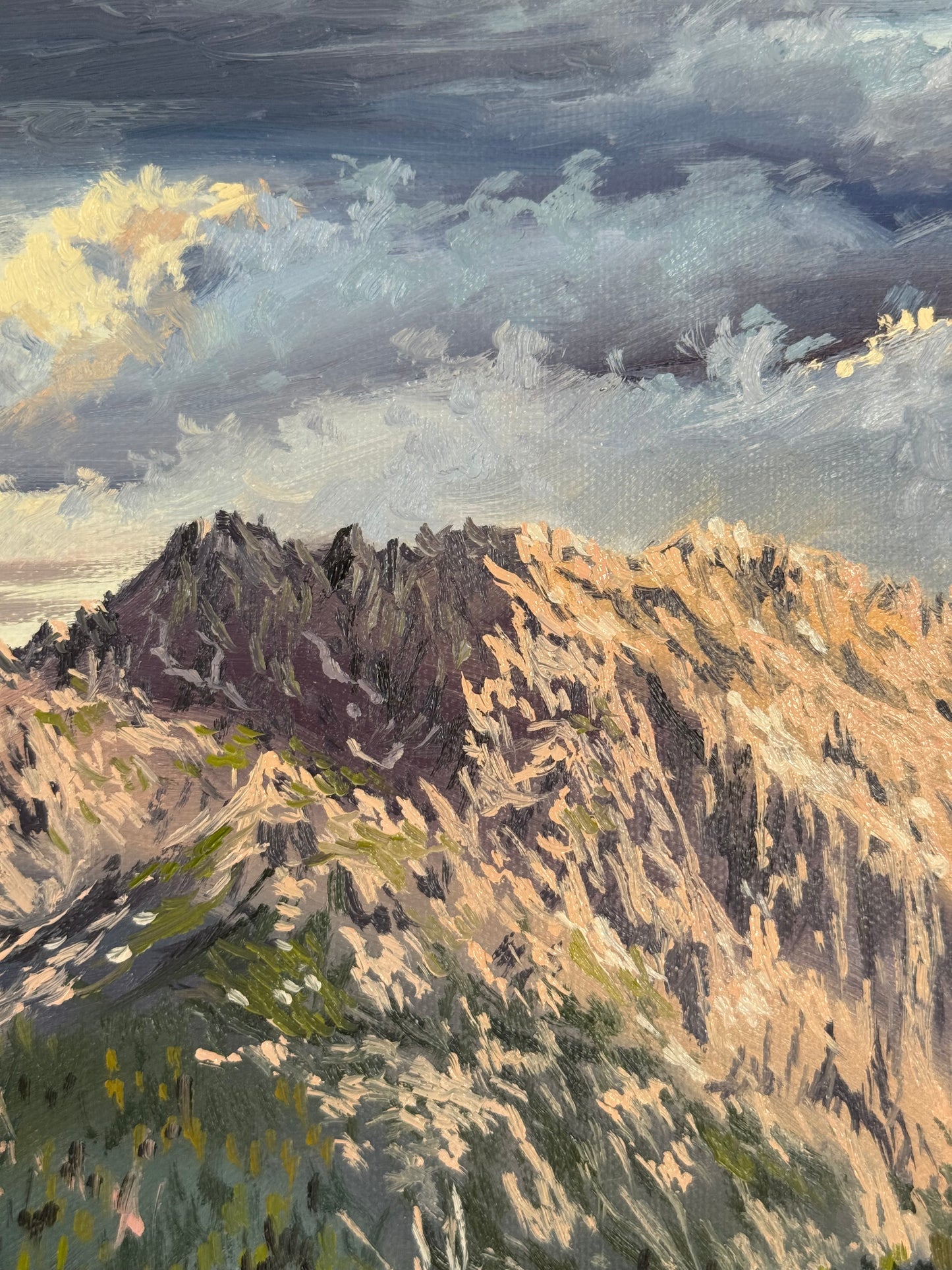 “First Light over the German Alps”oil painting