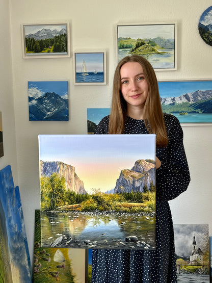 “Yosemite Valley” oil painting