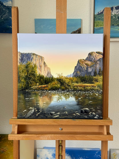 “Yosemite Valley” oil painting