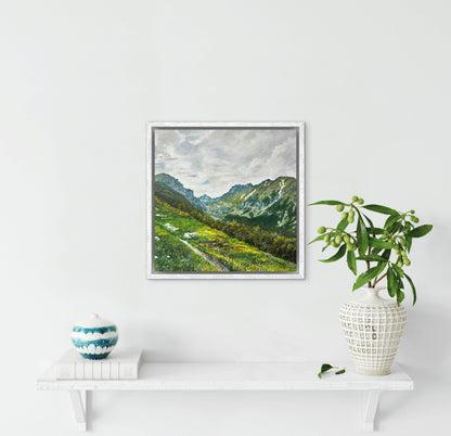 "Strbske Pleso" oil painting
