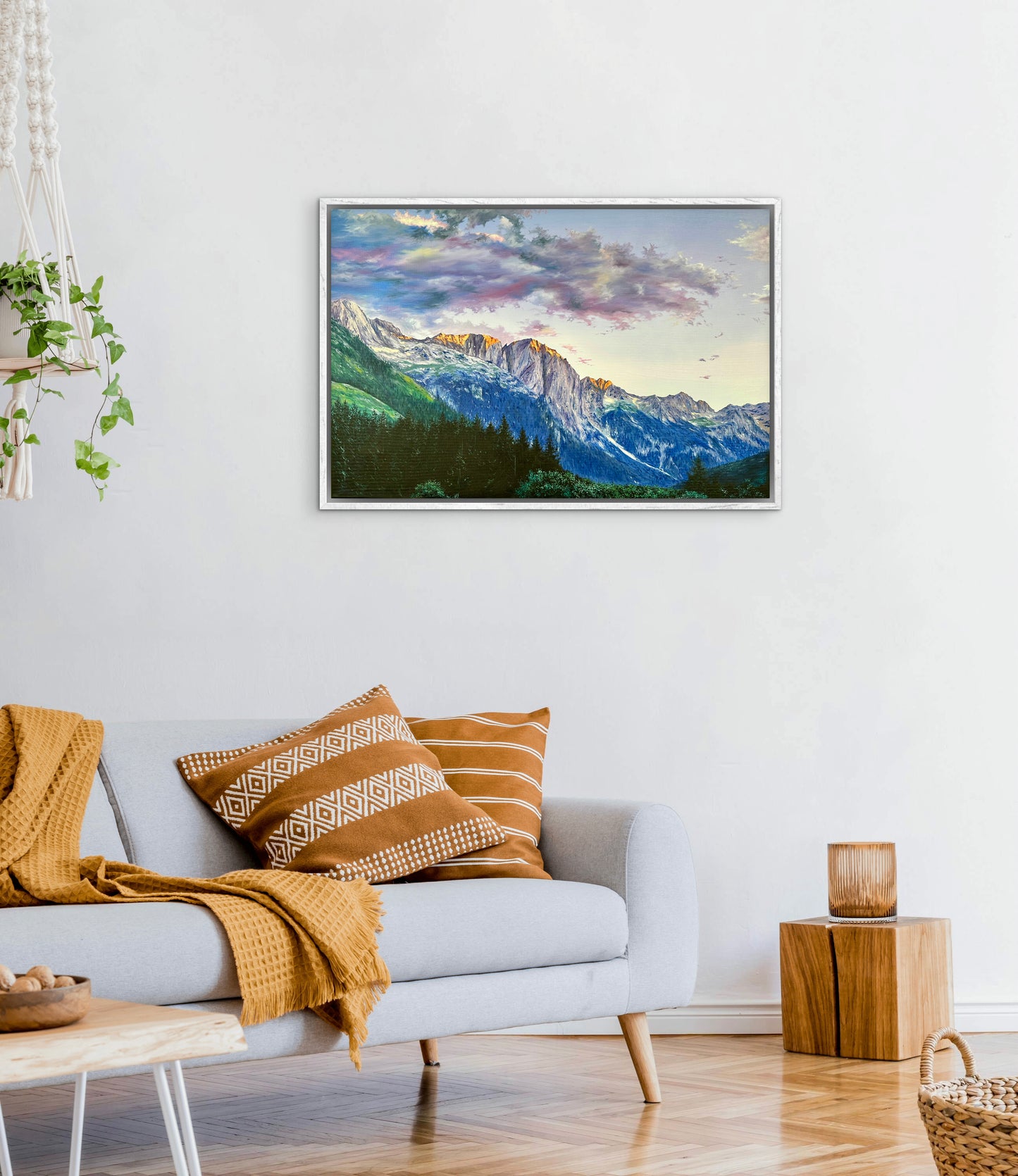 "Albanian Mountains" oil painting