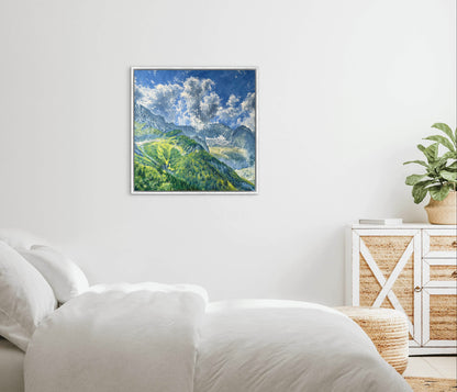 “Höllental, Alpen“ oil painting