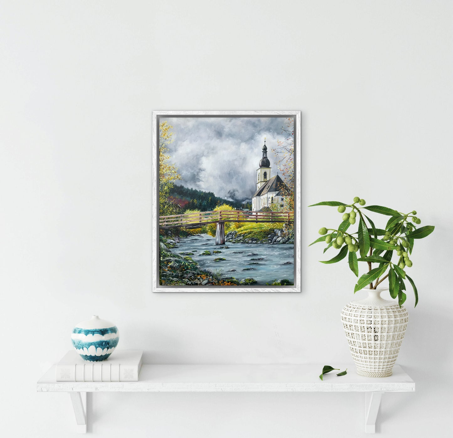 "St. Sebastian in Berchtesgaden" oil painting