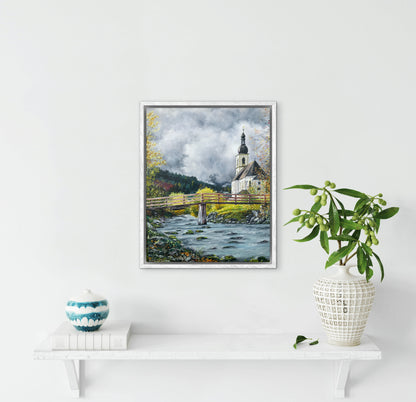 "St. Sebastian in Berchtesgaden" oil painting