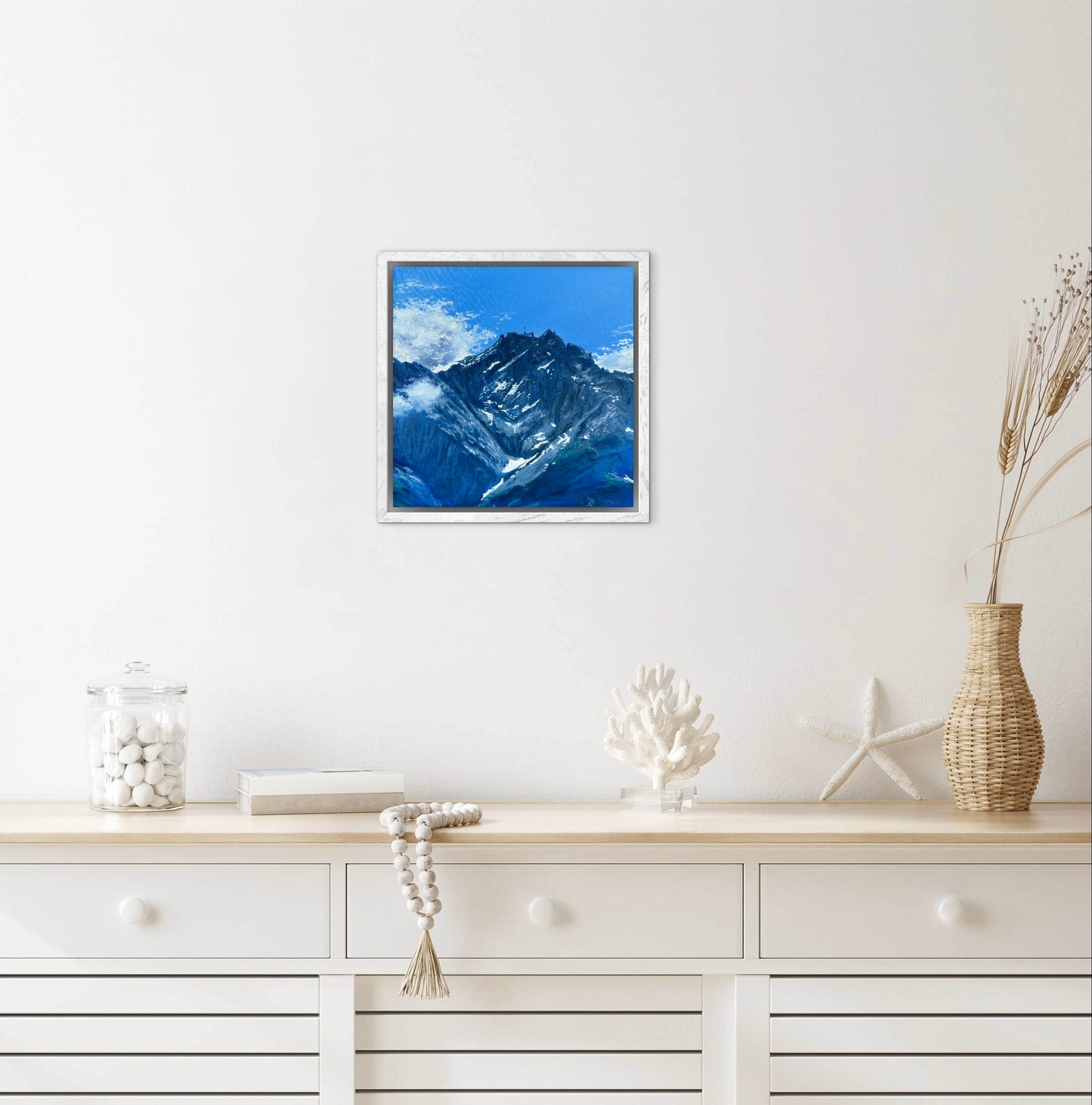 "Zugspitze Mountain" oil painting