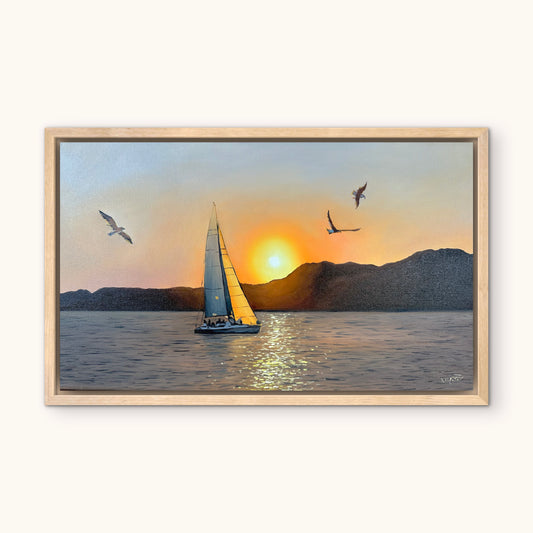 "Egyptian sunset over the Red Sea"