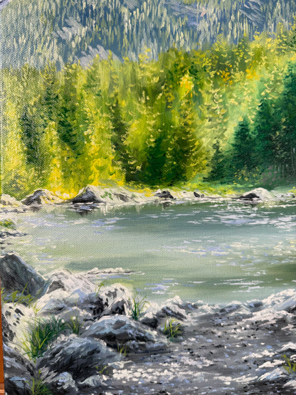 “Eibsee with Alps”