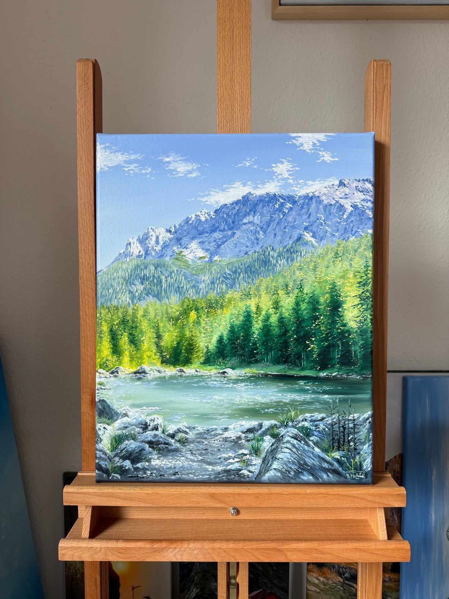 “Eibsee with Alps”